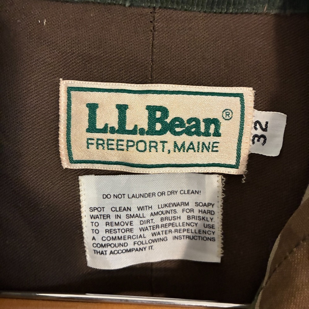 Vintage LL Bean Duck Hunter Jacket Men's Size 32 Camo Slant Pocket Gorpcore - Picture 4 of 9